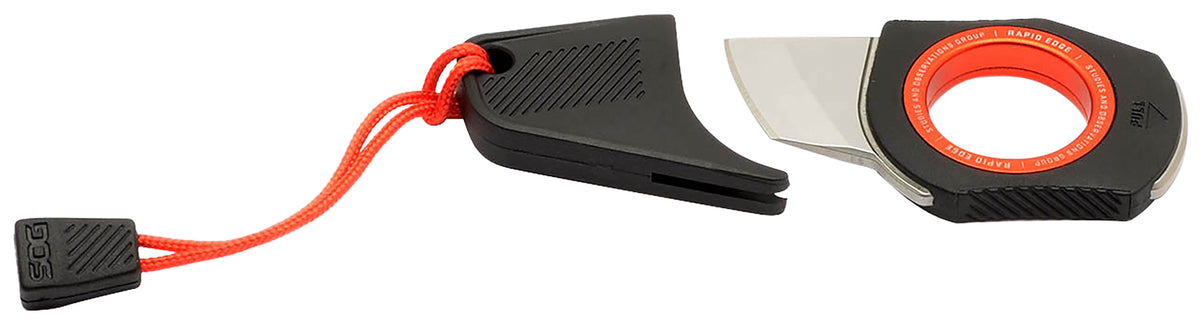 S.O.G Rapid Rescue Emergency Tool Black/Red with Seatbelt Cutter and Glass Breaker Blister Pack