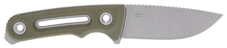 SOG Provider FX Fixed Blade Knife 3.75" Drop Point Stonewashed CPM 154 SS Blade Green G10 Handle