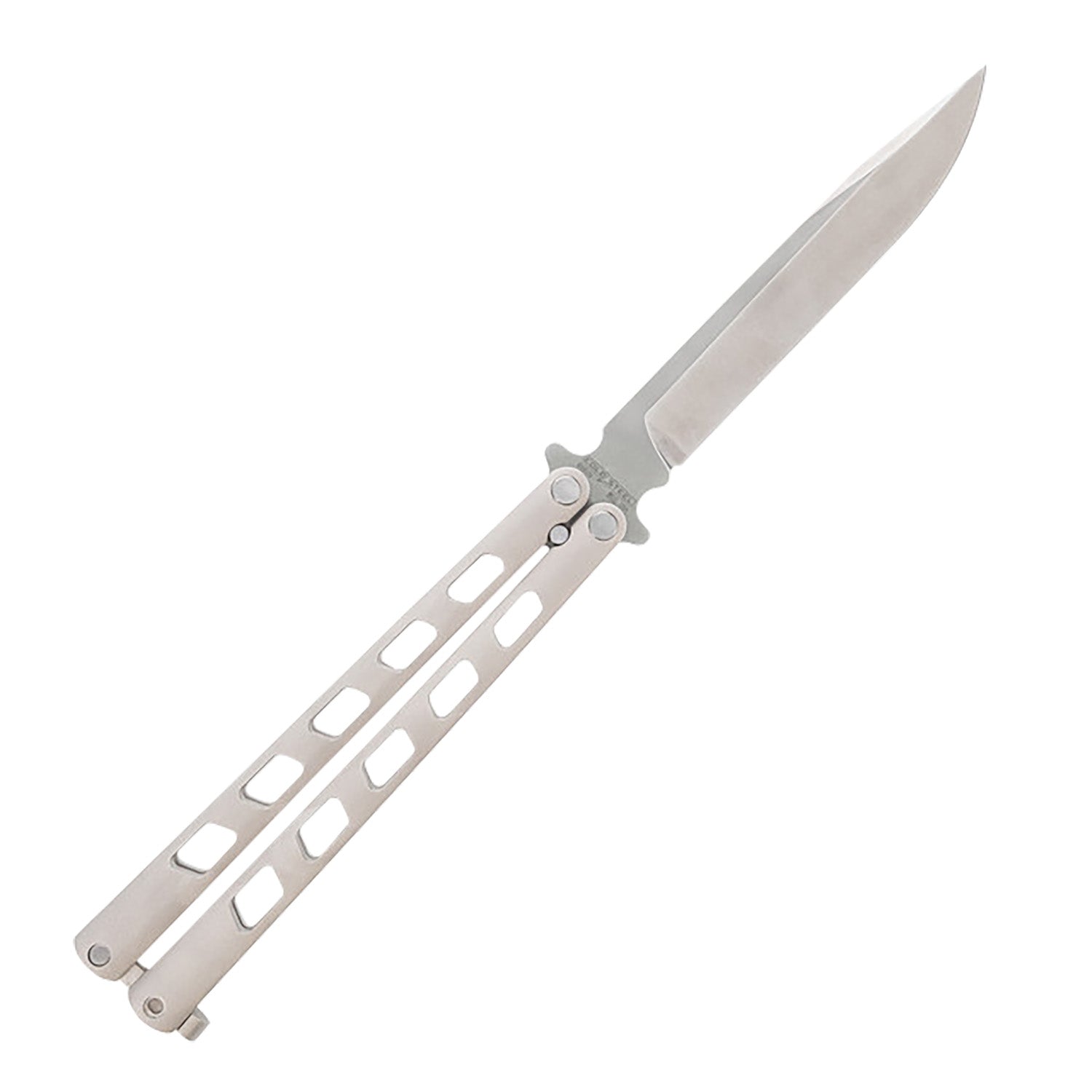 Cold Steel Arc Angel Balisong Butterfly Knife 5.45" Folding Clip Point S35VN Satin Blade, Aluminum Handle