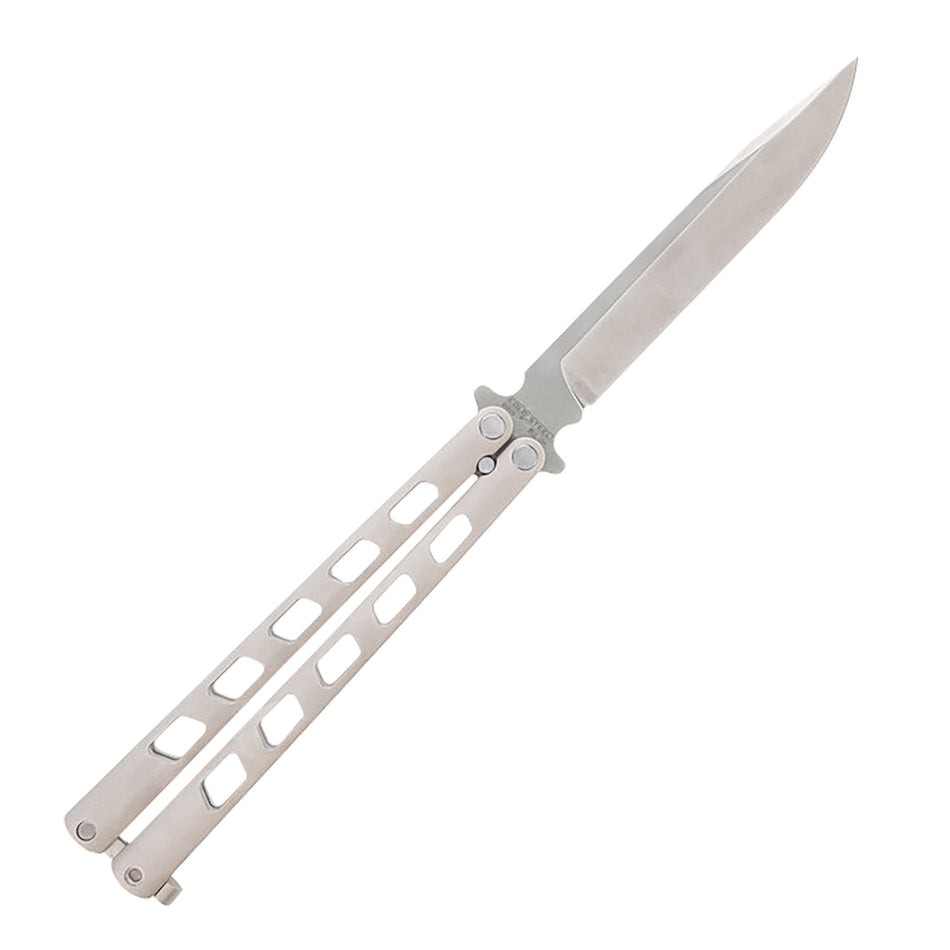 Cold Steel Arc Angel Balisong Butterfly Knife 5.45" Folding Clip Point S35VN Satin Blade, Aluminum Handle