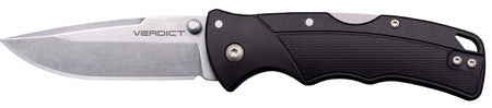 Cold Steel Verdict EDC 3" Tanto Folding Knife 4116 Krupp SS Blade, Black GFN Handle