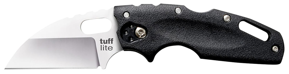 Cold Steel Tuff Lite 2.50" Folding Sheepsfoot AUS-8A Blade, Black Griv-Ex Handle