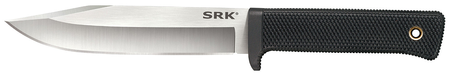 Cold Steel SRK 6" Fixed Clip Point 3-V Steel Blade Survival Rescue Knife, Black Kray-Ex Handle