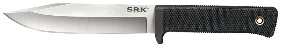 Cold Steel SRK 6" Fixed Clip Point 3-V Steel Blade Survival Rescue Knife, Black Kray-Ex Handle