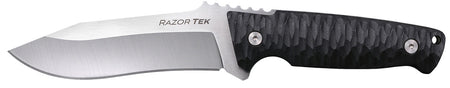 Cold Steel Razor Tek EDC 5" Fixed Clip Point 4116 Krupp SS Blade, Black Textured Handle