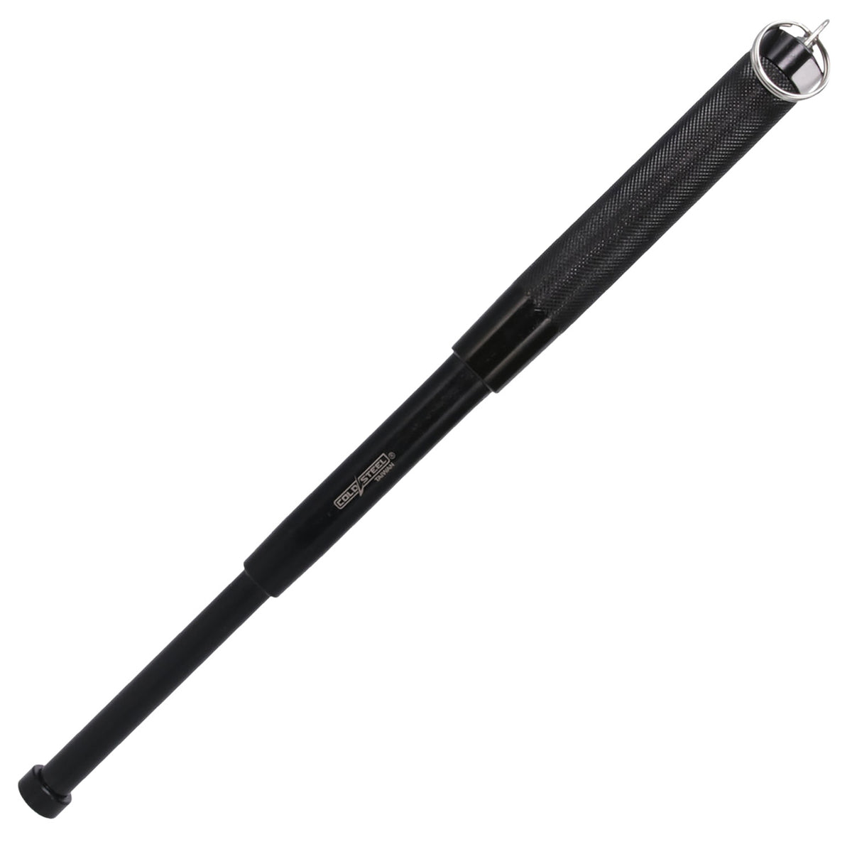 Cold Steel CSBT12 Expandable Baton 7-12" Black Steel with Key Chain