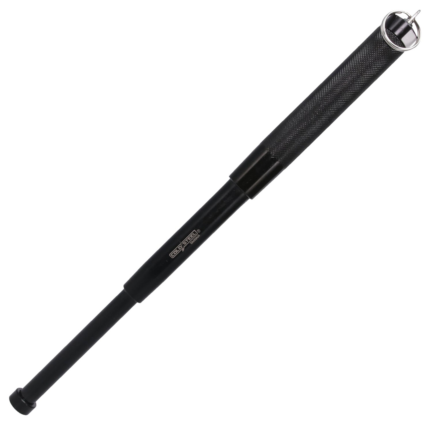 Cold Steel CSBT12 Expandable Baton 7-12" Black Steel with Key Chain
