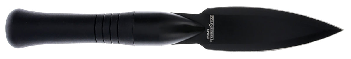 Cold Steel Spirit Spear Head 4.25" Fixed Spear Point Black 420 Stainless Blade, Black Handle