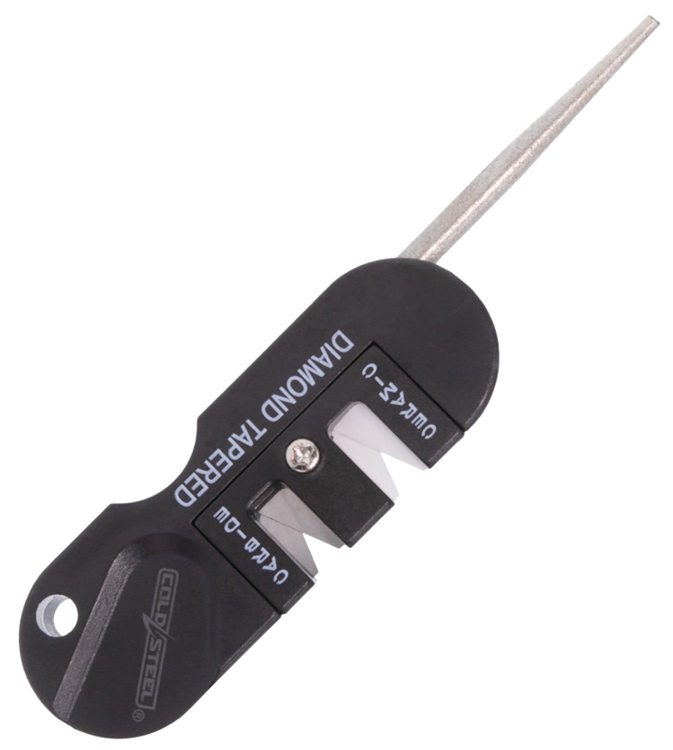 Cold Steel CSKS31SCDR 3-In-1 Carbide/Ceramic Knife Sharpener with Diamond Rod, Black