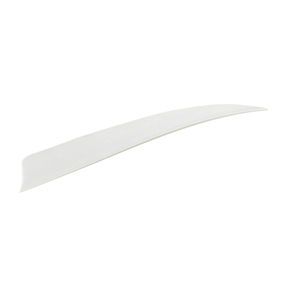 Trueflight 5 in. Shield Cut White Left Wing Arrow Feathers 100 Pack