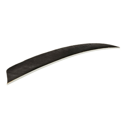 Trueflight 5 in. Shield Cut Black Left Wing Arrow Feathers 100 Pack
