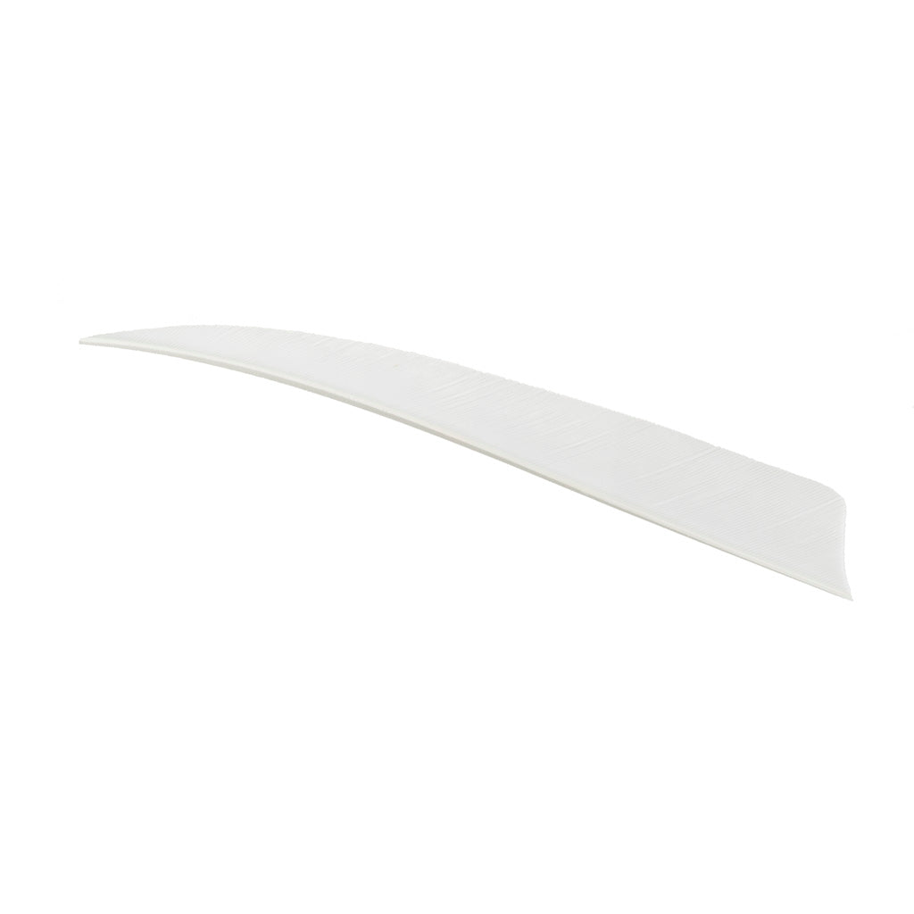 Trueflight 4 in. Shield Cut White Right Wing Arrow Feathers 100 Pack
