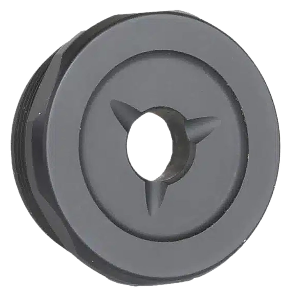 JK Armament JK155PROEC30 155 Pro Flash Reducer End Cap 30 Cal 1.375x24 Titanium Black