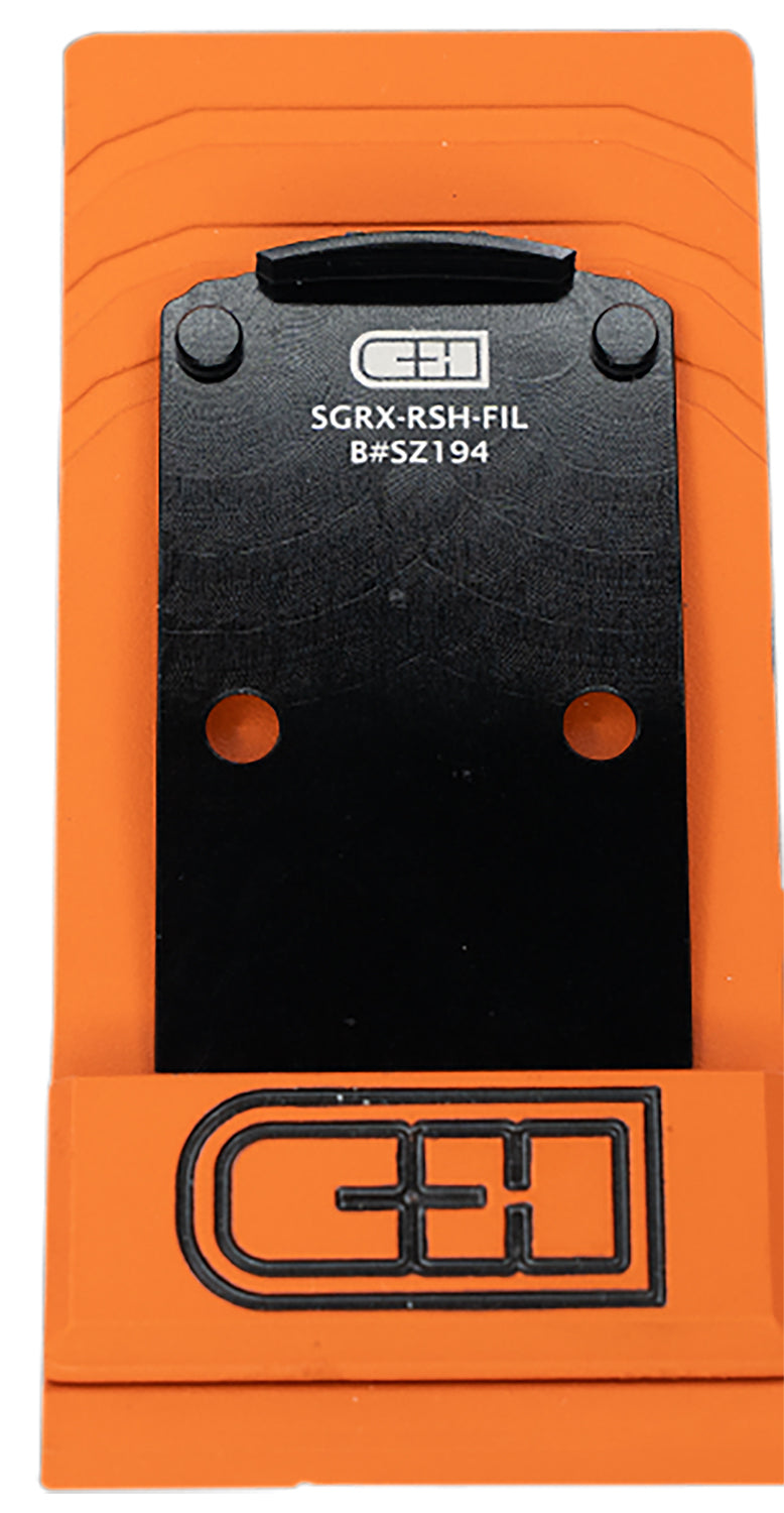 C&H Precision SGRXRSHFIL SIG P320 RX Series Optic Adapter Plate, Black Anodized, Trijicon/Holosun Footprint