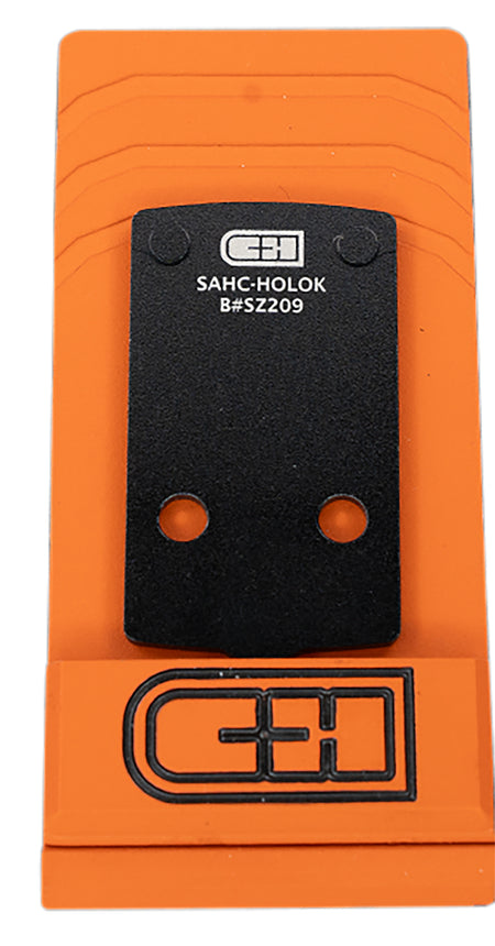 C&H Precision SAHCHOLOK Springfield Hellcat Optic Adapter Plate, Black Anodized, Holosun 407K/507K Footprint
