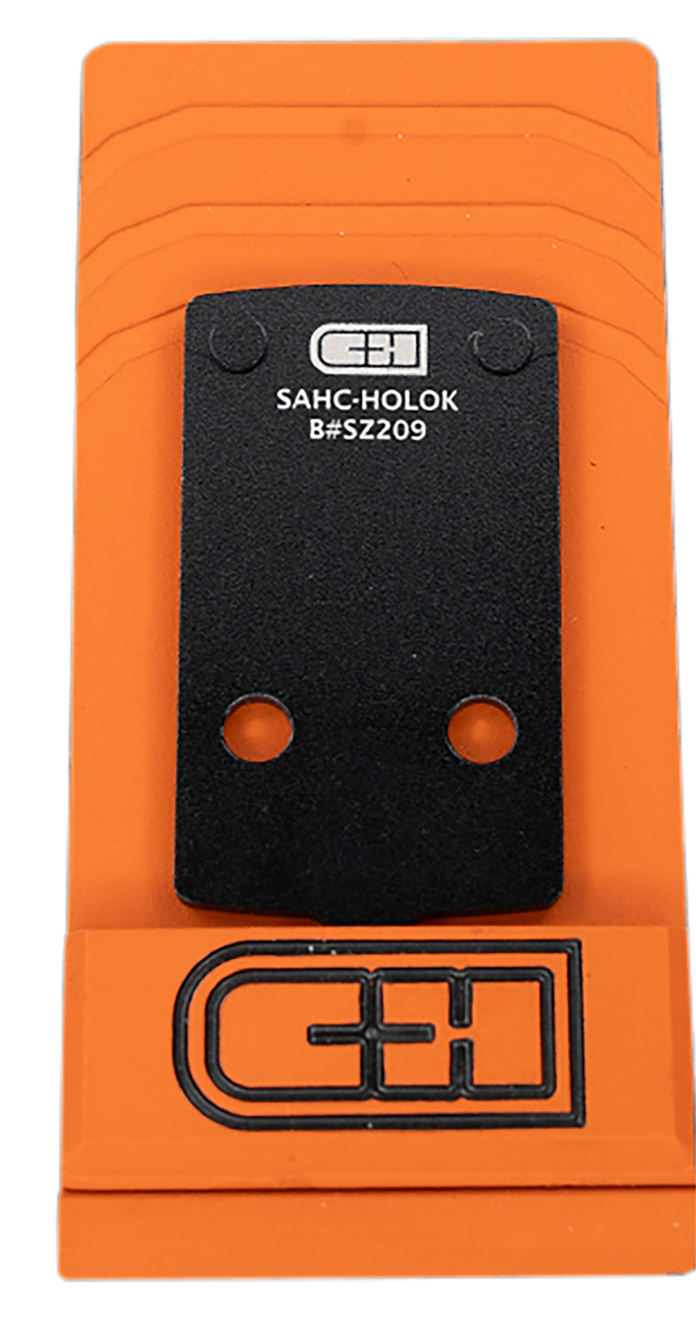 C&H Precision SAHCHOLOK Springfield Hellcat Optic Adapter Plate, Black Anodized, Holosun 407K/507K Footprint