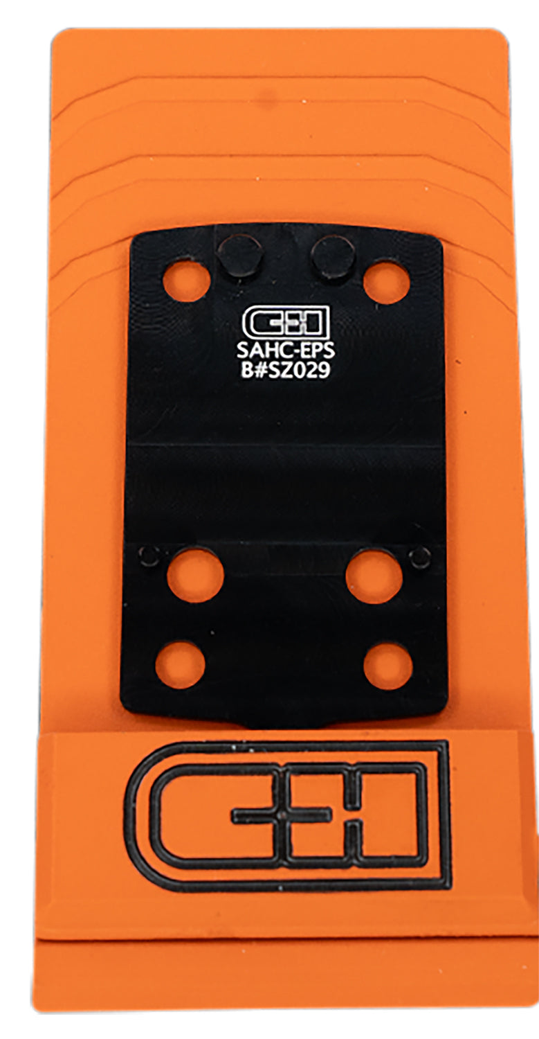 C&H Precision SAHCEPS Springfield Hellcat Optic Adapter Plate for Holosun EPS/RMSc Footprint Black Anodized