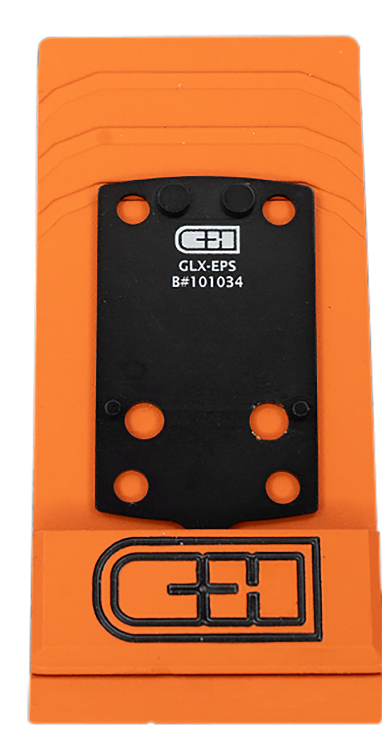C&H Precision GLXEPS V4 MIL/LEO Glock Adapter Plate for Holosun EPS Footprint Black Anodized