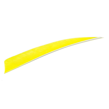 Trueflight Shield Cut Feathers Chartreuse 4 in. Left Wing 100 Pack