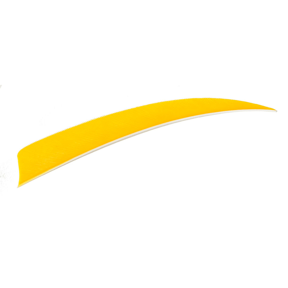 Trueflight Shield Cut Feathers Yellow 4 in. Left Wing 100 Pack