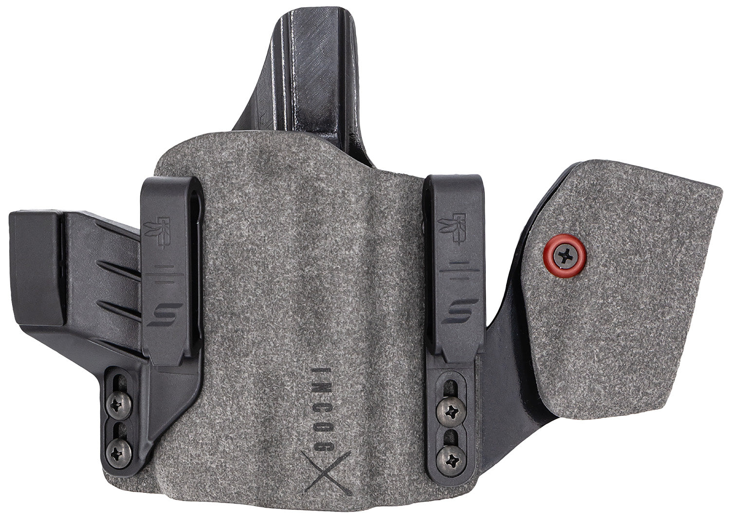 Safariland IncogX IWB Holster with Mag Caddy Black/Gray Boltaron Belt Clip Glock 17/19 Right Hand