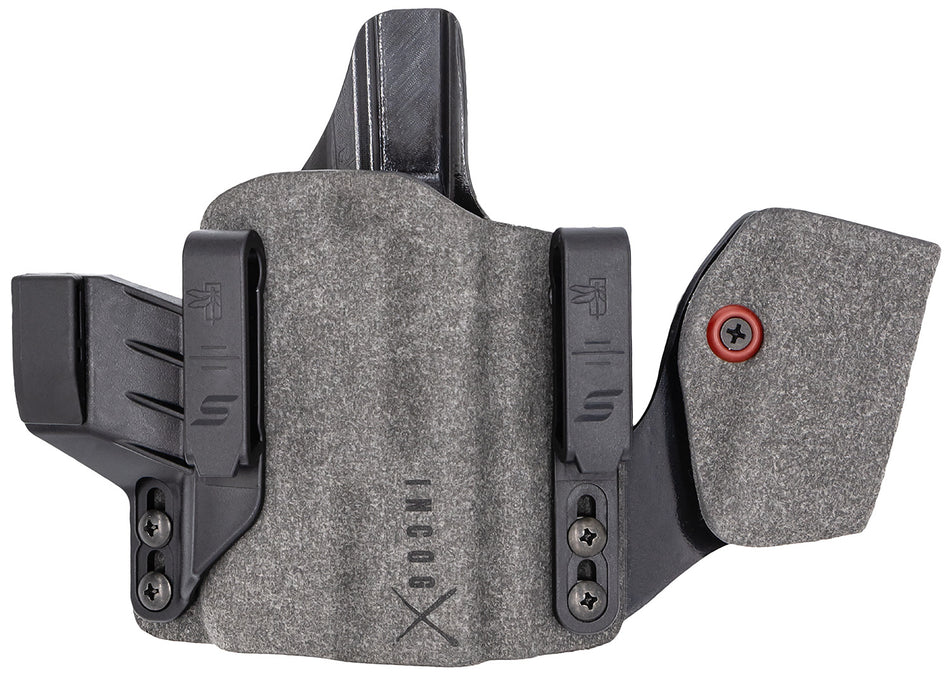 Safariland IncogX IWB Holster with Mag Caddy Black/Gray Boltaron Belt Clip Glock 17/19 Right Hand