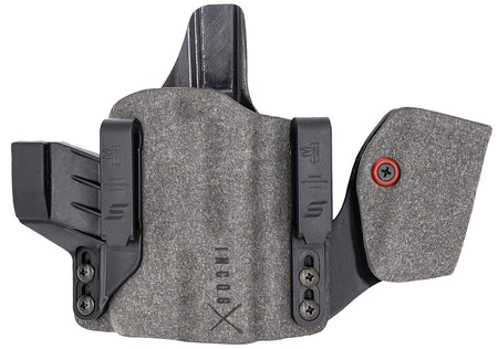 Safariland IncogX IWB Holster with Mag Caddy Black/Gray Boltaron Belt Clip Glock 43X/48 Right Hand