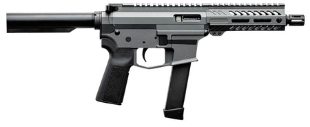 Angstadt Arms AAUDP09PG6 UDP-9 9mm Luger 15+1 6" Black Melonite Threaded Barrel, 5.50" Free Float M-LOK Handguards, Tactical Gray Cerakote Aluminum Picatinny Rail Receiver, Black B5 Grips
