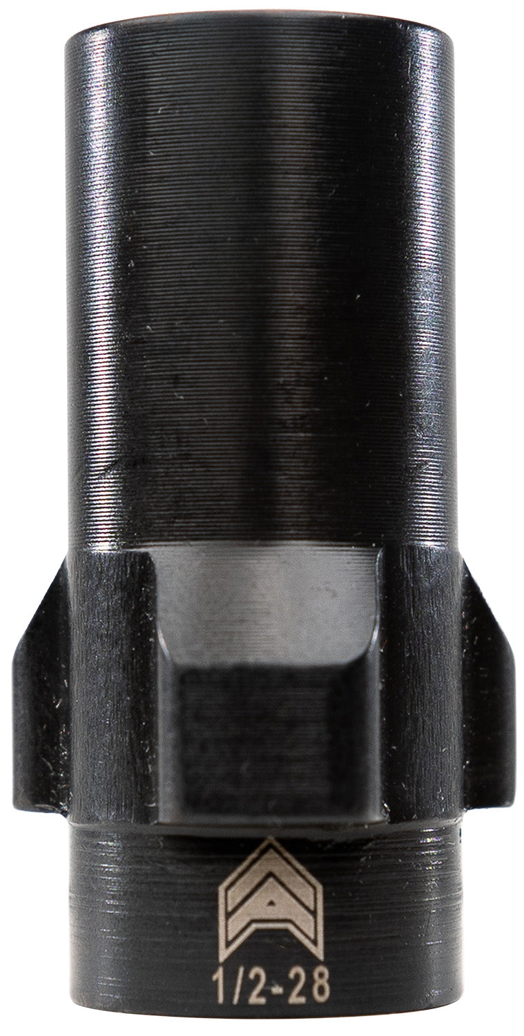 Angstadt Arms AA093LSD28 9mm 3-Lug Muzzle Adapter Black Nitride Hardened Steel 1/2x28 Threads 1.42"
