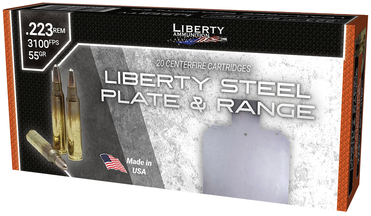 Liberty Ammunition Steel Plate & Range .223 Remington 55 gr Solid ammo