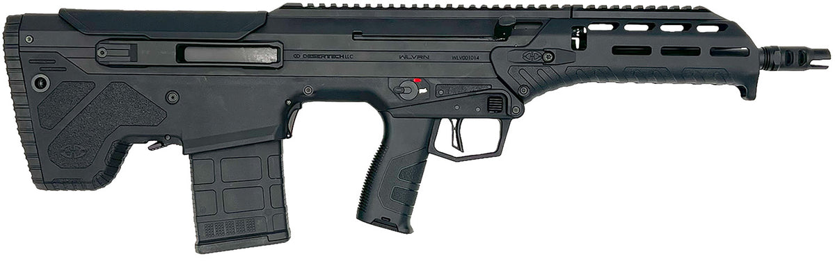 Desert Tech WLVRFB1630B WLVRN 223 Rem/5.56 NATO 20+1 16" Black Steel Threaded Barrel, Black Anodized Picatinny Rail Aluminum Receiver, M-LOK Handguard, Black Polymer Chassis, Ambidextrous