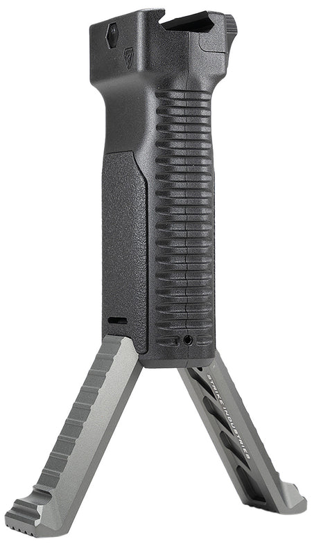 Strike Industries Bipod Grip with Aluminum Legs Gray Polymer