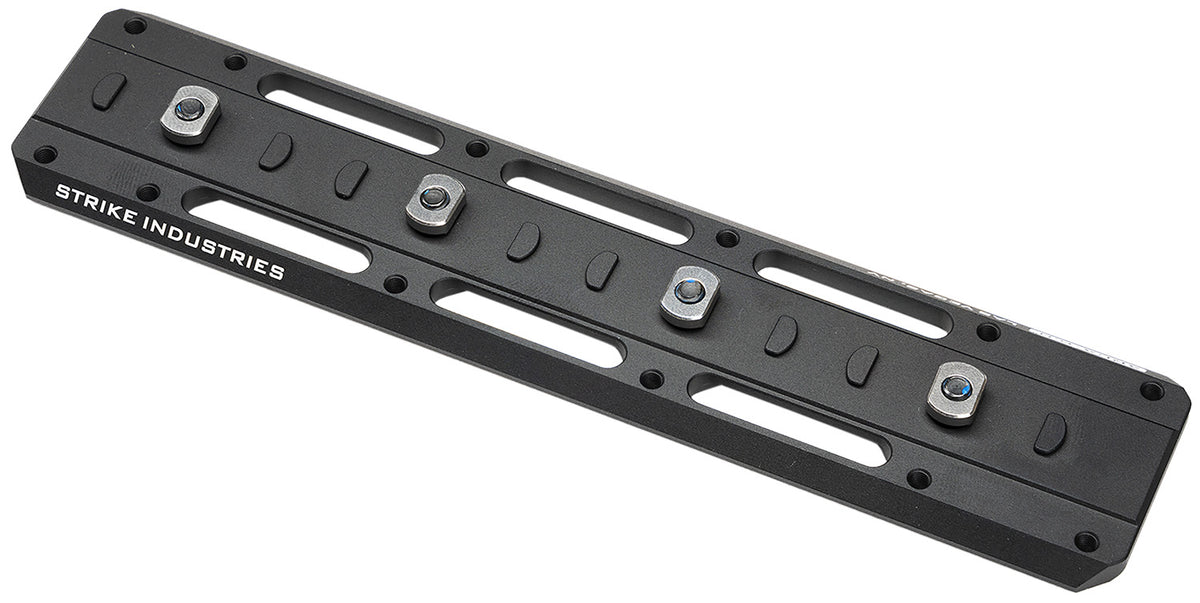 Strike Industries 6.8" M-LOK ARCA Rail Adapter Black Anodized Aluminum