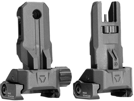Strike Industries SPBUS Polymer Backup Iron Sights Folding for AR-15 Picatinny Rail