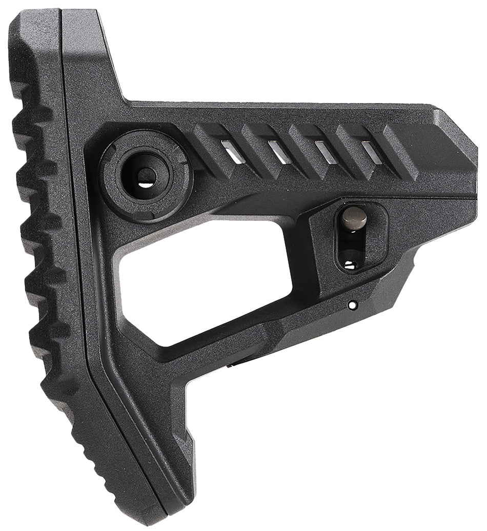Strike Industries STRIKEPOLYPITBK Polymer Pit Stock Black 4-Position Adjustable 3.87" OAL