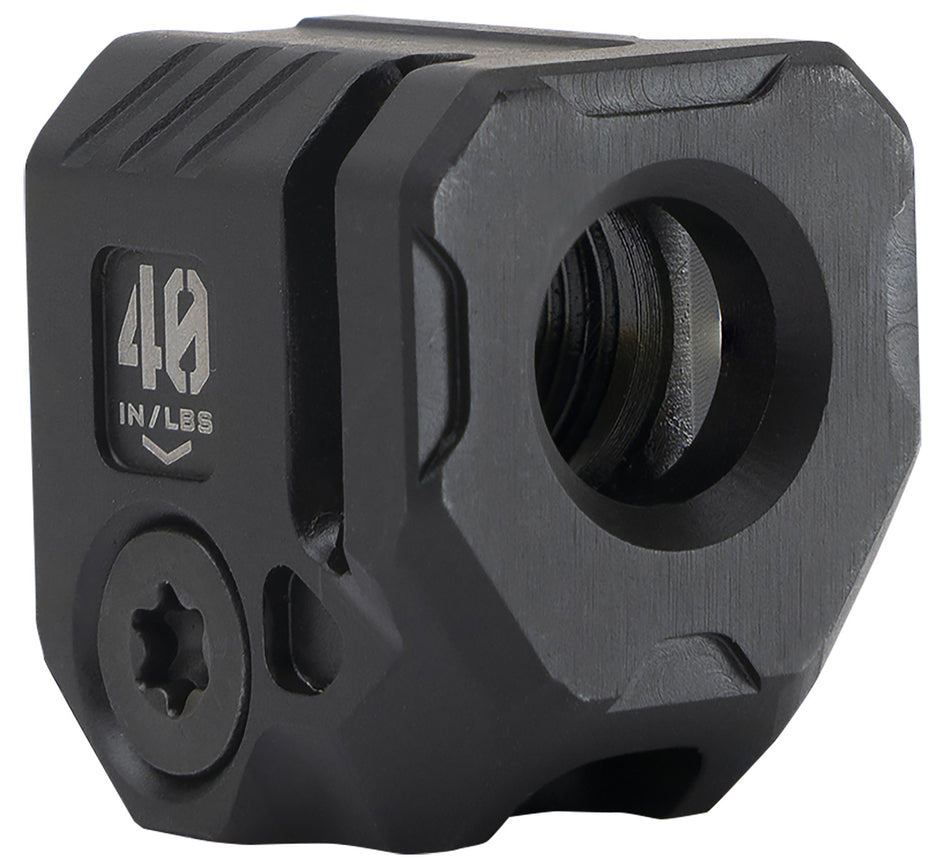 Strike Industries MCQUAD Micro Threaded Quad Compensator Black Steel 9mm/357 SIG