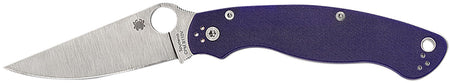 Spyderco Military 2 Folding Knife 4" Satin CPM S30V Blade Dark Blue G10 Handle C36GPDBL2