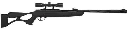 Hatsan AirTact Break Barrel Air Rifle .25 Cal Black Ambidextrous Skeleton Stock w/4x32 Scope