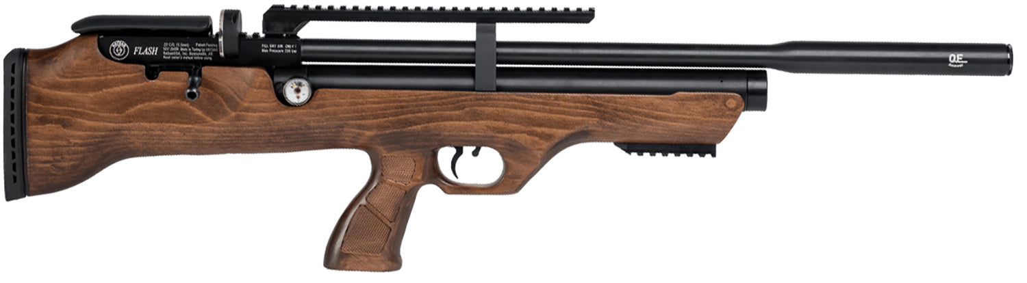 Hatsan FlashPup QE PCP Air Rifle .25 Cal Hardwood Bullpup