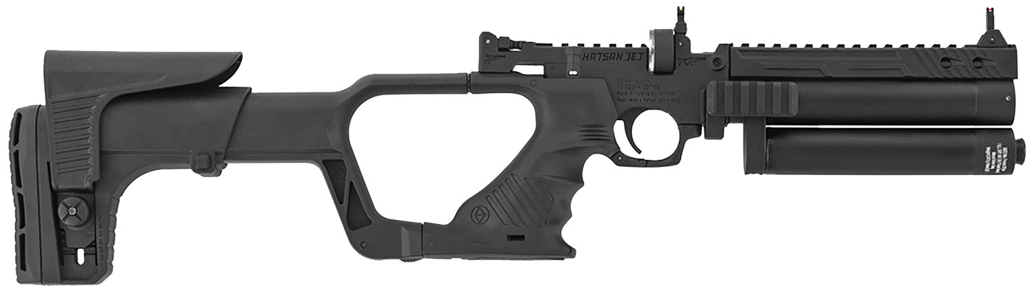 Hatsan Jet II PCP Air Rifle .177 Caliber Black Dual Cylinders Adjustable Stock