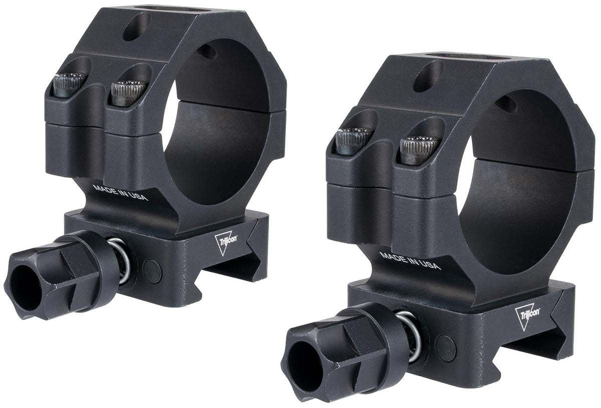 Trijicon AC22069 Q-LOC 34mm Medium Matte Black Scope Rings for Picatinny Rail