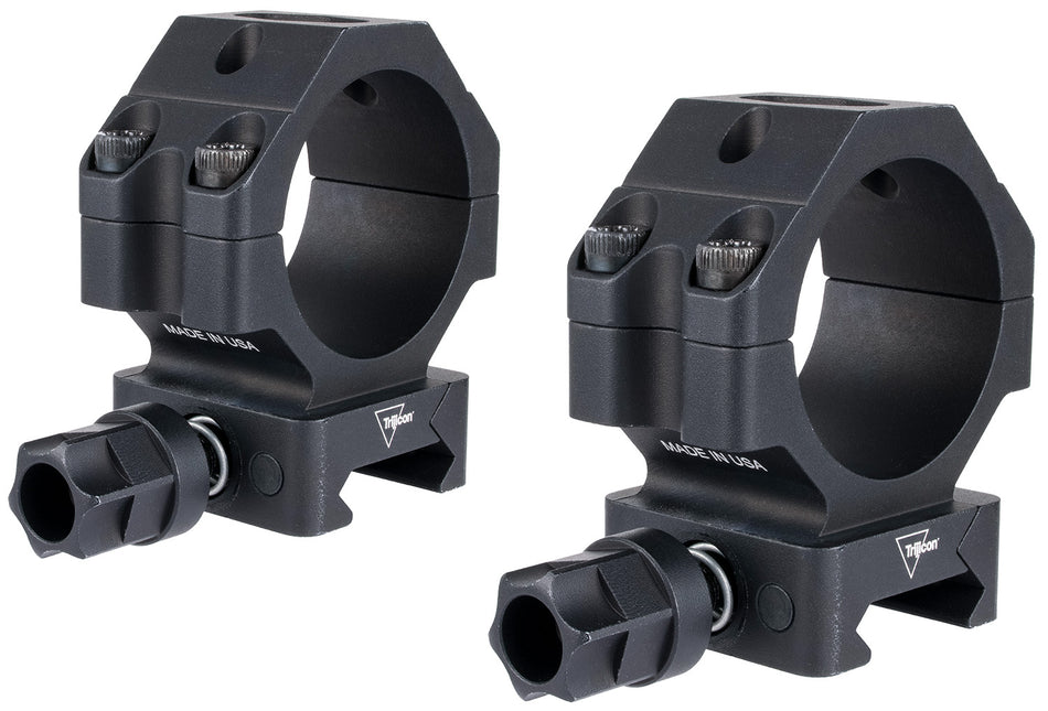 Trijicon AC22073 Q-LOC 35mm Medium Matte Black Scope Rings for Picatinny Rail