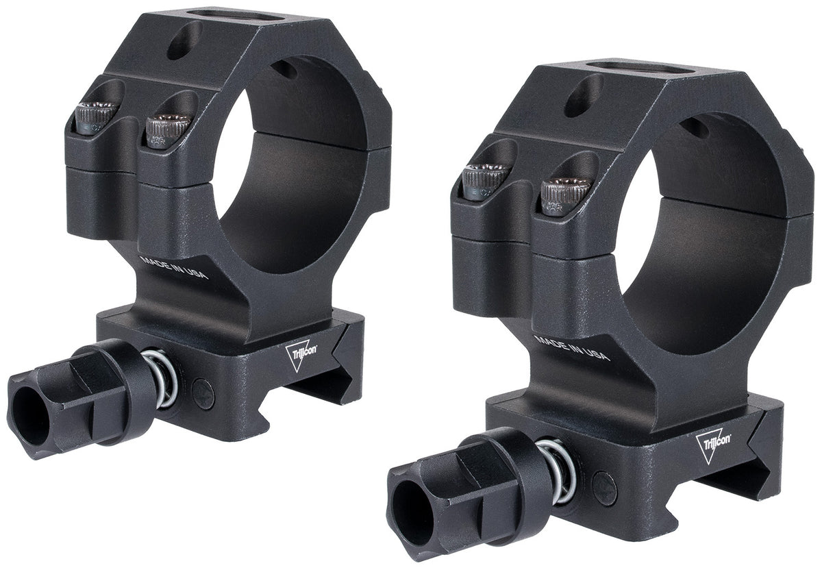 Trijicon AC22074 Q-LOC 35mm High Matte Black Scope Rings for Picatinny Rail