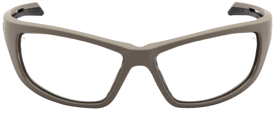 Pyramex Howitzer VGST1310T Anti-Fog Shooting Glasses Clear Lens Tan Frame