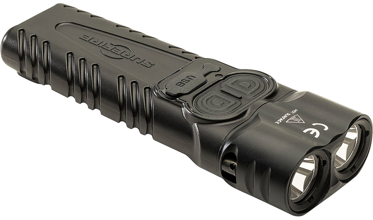 SureFire Stiletto Pro II Black Anodized 25/500/1500 Lumens White LED Rechargeable Flashlight