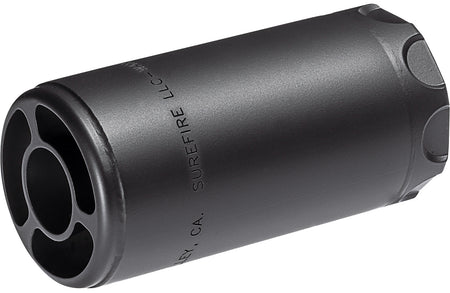 SureFire WARDEN1/2-28-BK Warden Blast Regulator 5.56/7.62mm 1/2"x28 Stainless Steel Black Cerakote