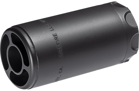 SureFire WARDEN5/8-24-BK Warden Blast Regulator 5.56/7.62mm 5/8"x24 Stainless Steel Black Cerakote