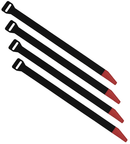 Magpul MAG1442BLK DAKA Gear Straps Black/Red 12" 4-Pack