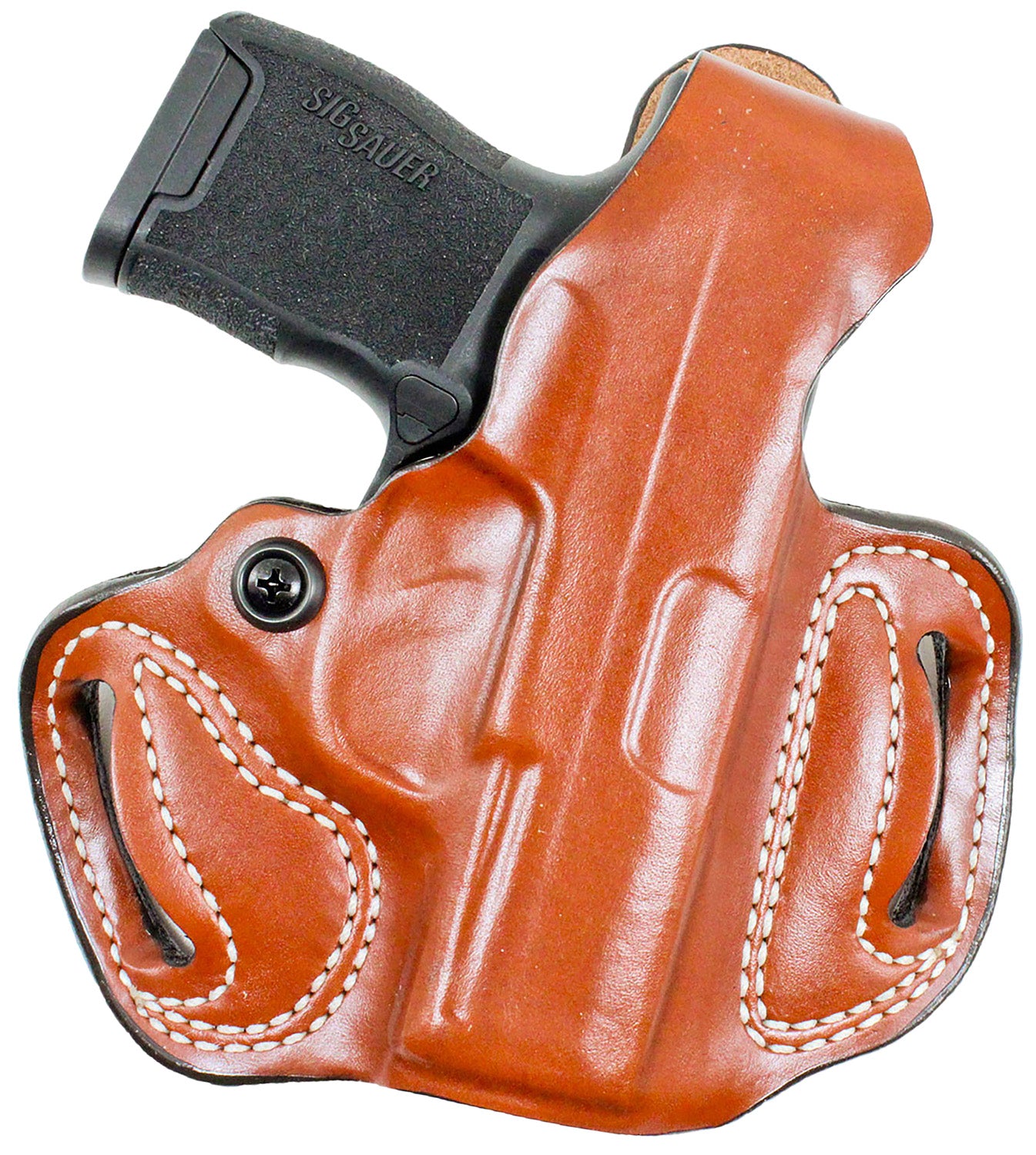 DeSantis Gunhide Thumb Break Mini Slide OWB Holster Tan Leather Fits Rost Martin RM1C Right Hand