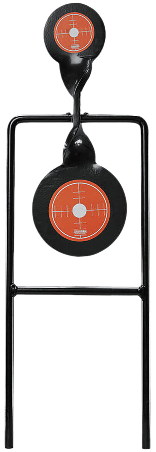 Champion Targets 40875 Double Gong Spinner Steel Shooting Target Black/Orange 3" & 4.7" Standing